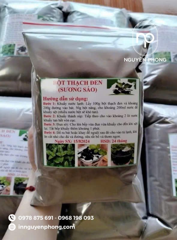 in tem dán sương sáo với quy trình đạt chuẩn